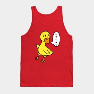 Funny cartoon duckling Tank Top